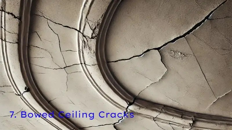 Bowed Ceiling Cracks