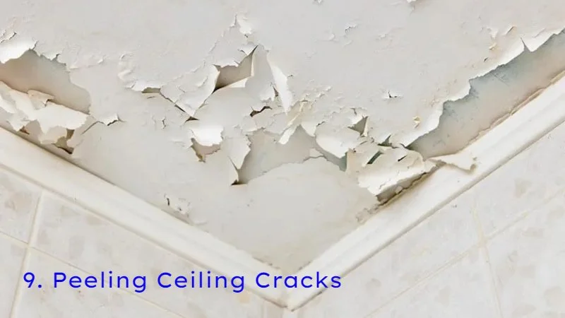 Peeling Ceiling Cracks