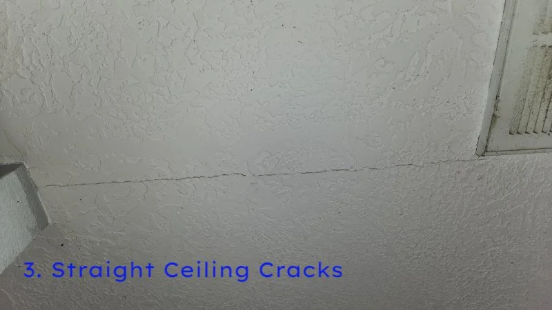 Straight Ceiling Cracks