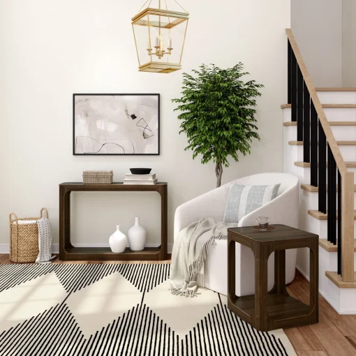Contemporary Wooden Console Table - Image 4