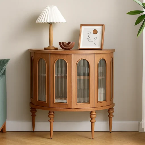 Freestanding Wooden Console Cabinet - Image 2