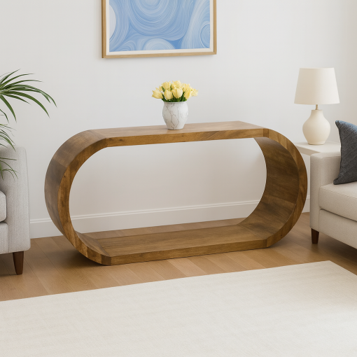 Minimalist Wooden Entry Console Table - Image 2