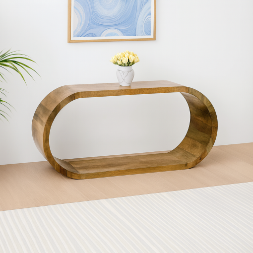 Minimalist Wooden Entry Console Table - Image 4