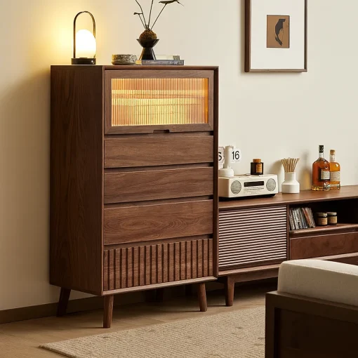 Modern Storage Cabinet With Drawers - Image 4