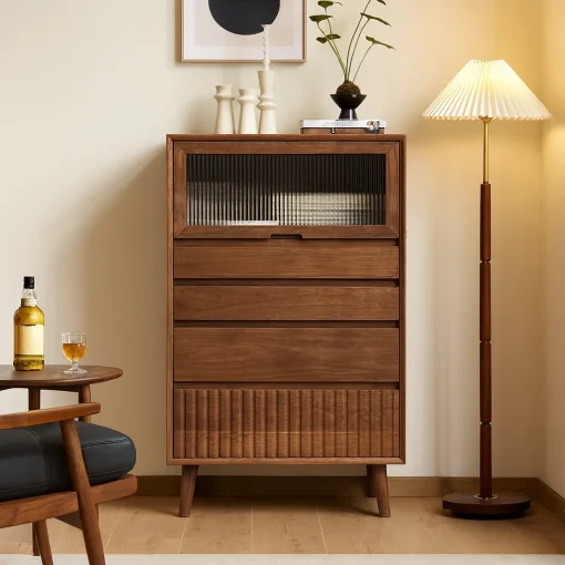 Modern Storage Cabinet With Drawers - Image 2