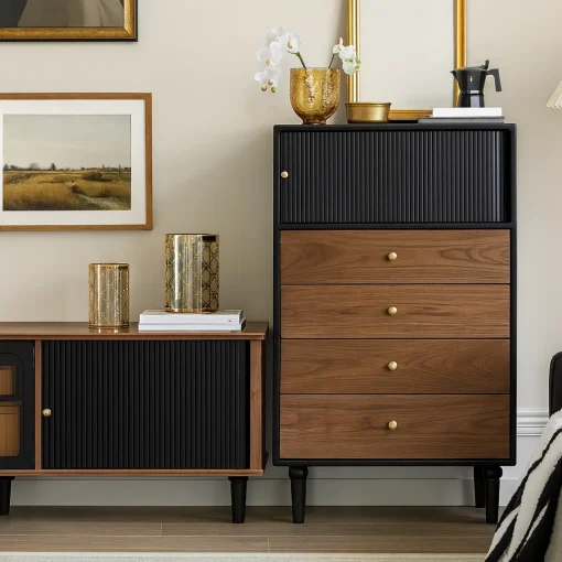 Modern Storage Cabinet with Drawers For Living Room - Image 2