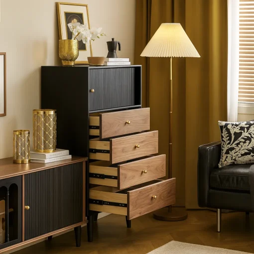Modern Storage Cabinet with Drawers For Living Room - Image 3