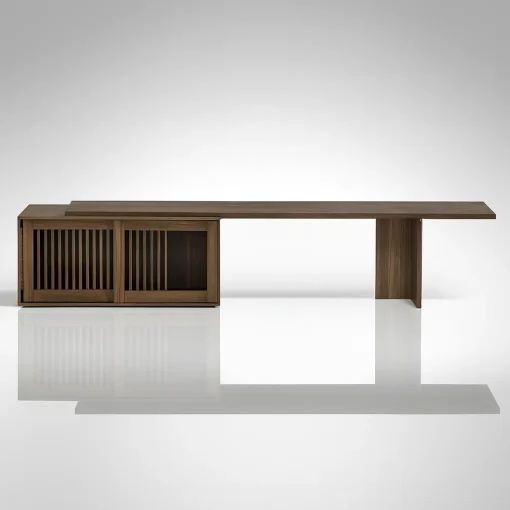 Modern Wooden TV Cabinet With Sliding Door