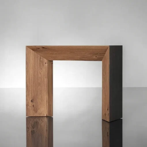 Nordic Wooden Console Table With Rectangular Design